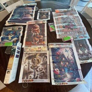 NEW Nine Miscellaneous Diamond Paintings Kits